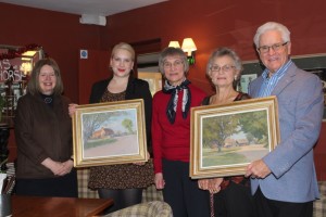 Ernest Heasman paintings presentation at The White Horse Hatching Green 5th December 2015 low res